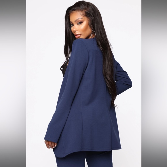Fashion Nova Navy Suite Set - Picture 4 of 7